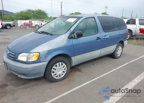 2001 Toyota Sienna Ce z USA, uszkodzony, nr VIN 4T3ZF19C41U368090